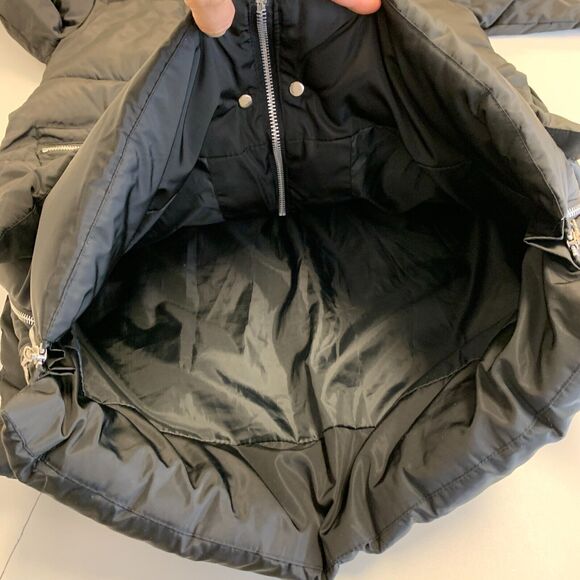 XUEYUGE Puffer Coat Womens S Small Water Resistant Nylon Faux Fur Hooded Parka - Picture 8 of 11